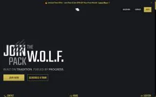 W.O.L.F. Fitness Palm Bay website