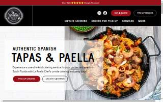 La Paella Chef website