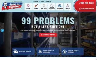 John the Plumber of Pompano Beach website