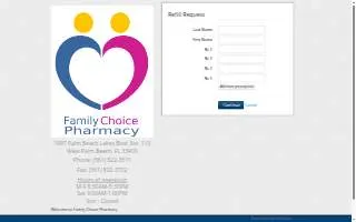 Family Choice Pharmacy website