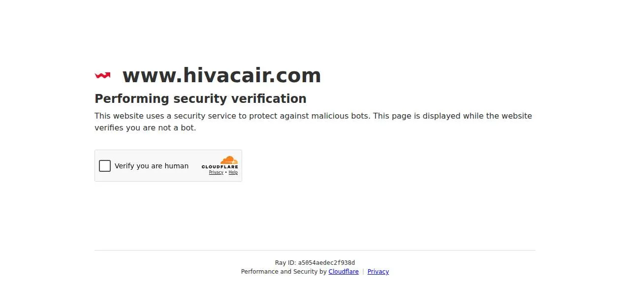 HI-VAC Air Conditioning Service website