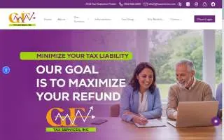 GF Tax Services website