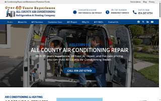 All County Air Conditioning Repair website