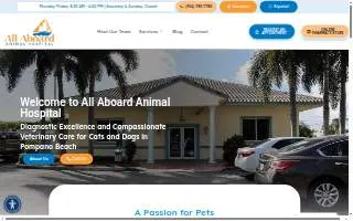 All Aboard Animal Hospital website