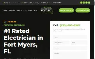 All Service Electric of Fort Myers website