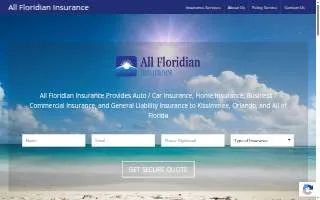 All Floridian Insurance of Kissimmee website