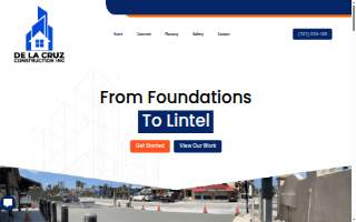 De La Cruz Construction Inc website