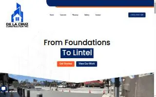 De La Cruz Construction Inc website