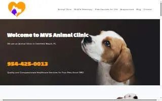 MVS Animal Clinic website