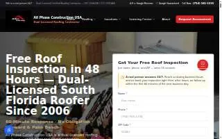 All Phase Construction USA website