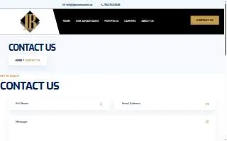 JB Construction & Design Inc. website