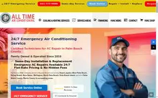 All Time Air Conditioning website