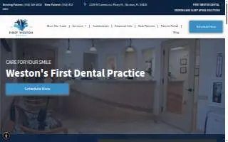 First Weston Dental website