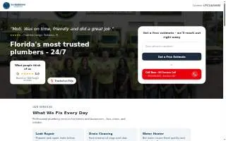 Emergency Plumber 24/7 Plumbing Services of Lauderhill website