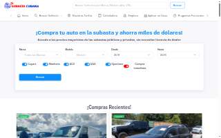 La Subasta Cubana website