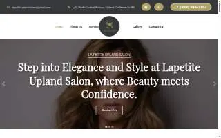 La Petite Upland Salon website