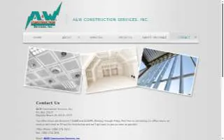 A & W Construction Services Inc website