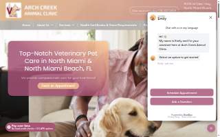 Arch Creek Animal Clinic of North Miami website