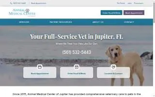 Animal Medical Center of Jupiter website