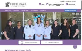 Coco-Park Animal Hospital of Coconut Creek website