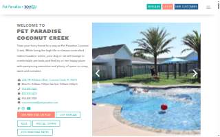 Pet Paradise Coconut Creek website