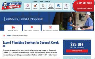 John the Plumber of Coconut Creek website