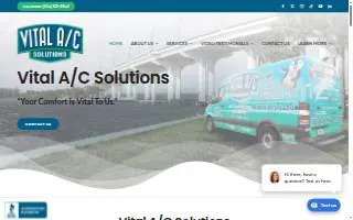 Vital A/C Solutions, Inc. website