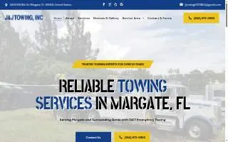 J & J Towing, Inc of Margate website