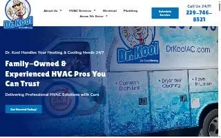 Dr. Kool Air Conditioning website
