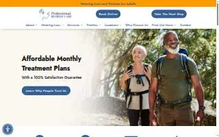 Professional Hearing Care of De Pere website