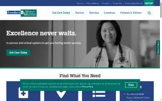 Froedtert Sussex Health Center website