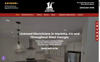 First Class Electric website