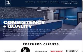 HL Contractors website