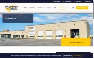 Warren Transport Inc website