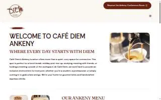 Cafe Diem of Ankeny website