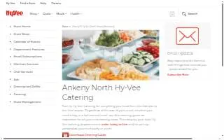 Hy-Vee Catering of Ankeny website