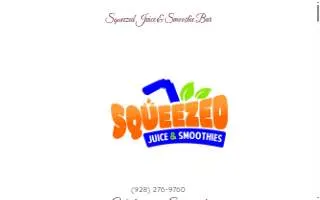 Squeezed Juice & Smoothie Bar of Yuma website