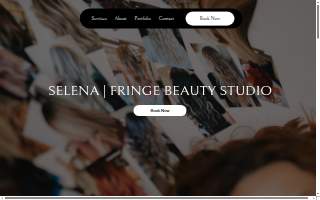 Fringe beauty studio website