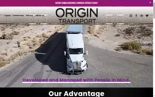 Origin Transport website