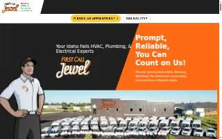 First Call Jewel Heating Cooling Plumbing & Electrical website