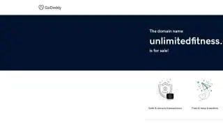 Unlimited Fitness website