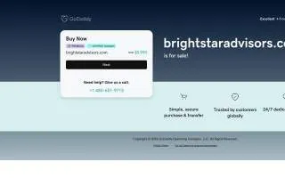 Bright Star Financial Advisors website