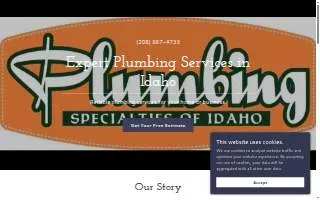 Plumbing Specialties Of Idaho website