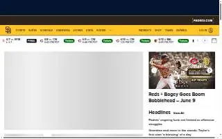 Padres website
