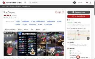 Star Saloon website