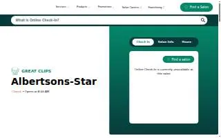 Great Clips of Star website