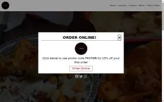 Amaya's restaurant website