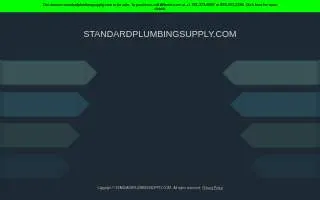 Standard Plumbing Supply of Rexburg website