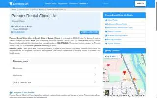 Premier Dental Clinic website