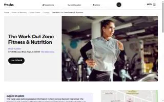 The Work Out Zone Fitness & Nutrition website